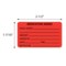 Nevs Medication Added Drug, Amount, By 1-7/16"x2-1/2" Flr Red w/Black PMA-2260 - alternate 2